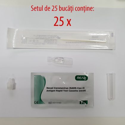 Test Rapid Antigen Covid-19 (set 25 bucăţi)