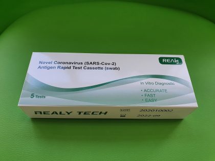 Test Rapid Antigen Covid-19 Tampon Nazal (set 5 bucăţi) - Recoltare prin metoda exsudatului nazofaringian