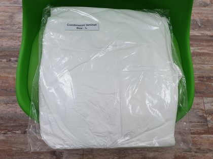 Combinezon Impermeabil, TNT Laminat, 3 Straturi, 60 g/mp - Mărimea L, ambalat individual