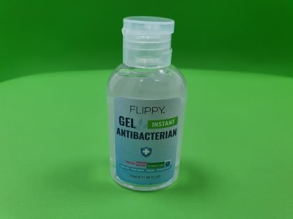 Dezinfectant Gel pentru Mâini, Flippy 70% Alcool, Flacon 55 ml