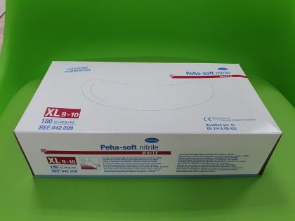 Mănuşi Hartmann Peha-soft, Nitril, nepudrate, alb, mărimea XL - Set 180 bucăţi