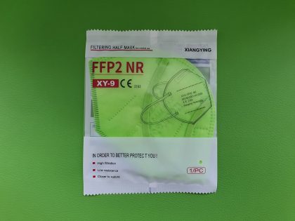 Mască Protecţie FPP2, CE2163, 5 Straturi, Ambalată Individual, Diverse Culori - Verde în Ţiplă