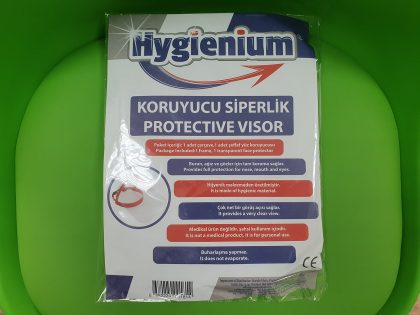 Viziere pentru adulţi Hygienium, Rabatabile, Uşor de Igienizat - Verso