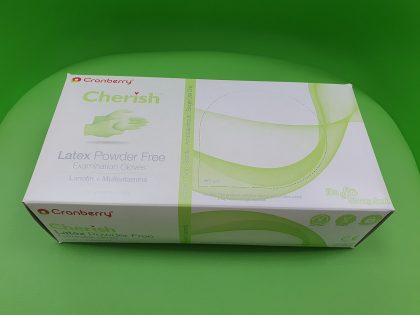 Mănuşi Cranberry Cherish, Latex, nepudrate, verzi, mărimea M - Set 100 bucăţi